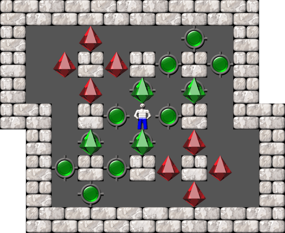 Sokoban Chrysalis Variations 01 level 25